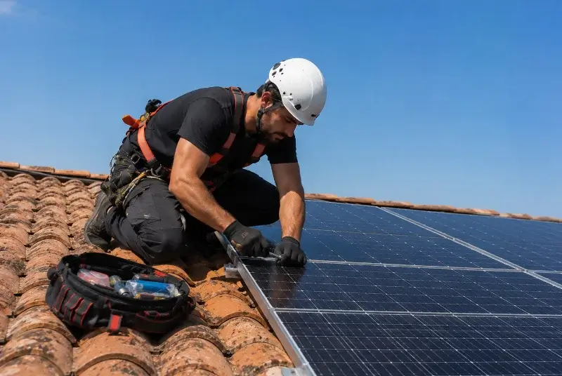 Maintenance et monitoring de panneaux solaires à Ghyvelde